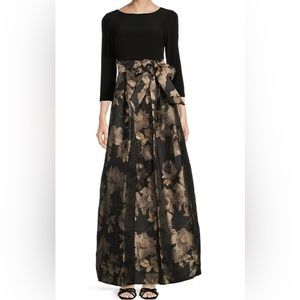 Women’s Metallic-Jacquard skirt ball gown